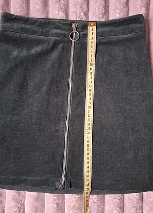 Спідниця вельвет смарагдового кольору 7