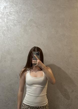 Біла майка zara, розмір s