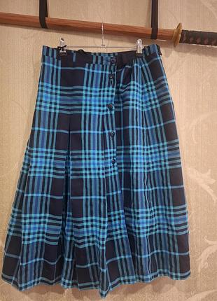 Міді спідниця в клітинку вінтаж
