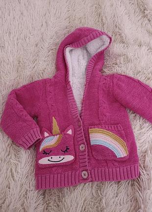 Кофта тедди утепленная