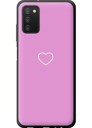 Чехол tpu на телефон samsung galaxy a03s a037f сердце 2 "4863b-2381-58250"