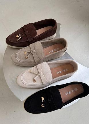 Лофери жіночі замш