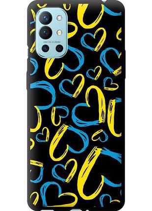 Чехол tpu патриотический на телефон oneplus 9r сердца ua "5292b-2326-58250"