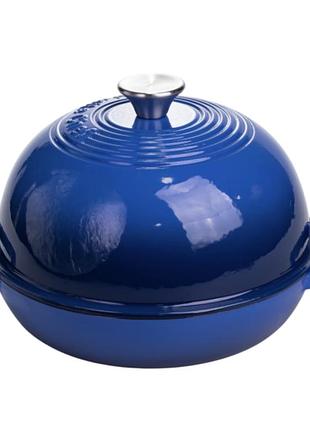 Жаровня-голландська піч чавунна емальована 2 л