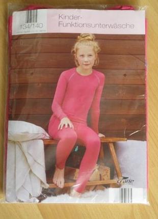 Якісний зручний дитячий комплект термобілизни для дівчинки від crane, розмір 146-152 см