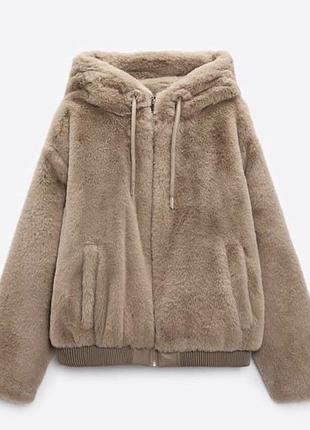 Демі куртка шуба бомбер  тедді zara m