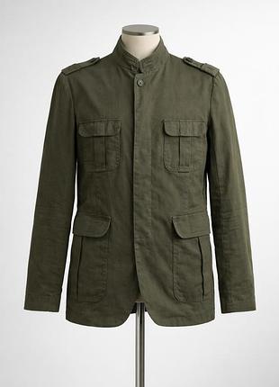 Чоловічий вовняний блейзер в мілітарі стилі allsaints