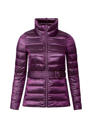 Куртка демисезонная стеганая с поясом водо, ветрозащитная esmara s 36-38 euro, наш 42-44 фиолетовый