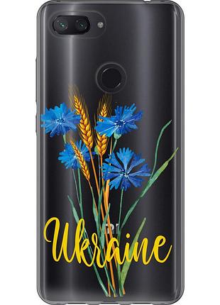 Чохол силіконовий патріотичний на телефон xiaomi mi 8 lite ukraine v2 "5445u-1585-58250"