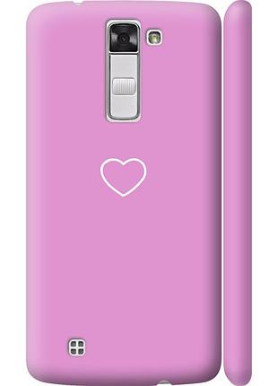 Чохол 3d пластиковий матовий на телефон lg k8 k350e серце 2 "4863m-297-58250"