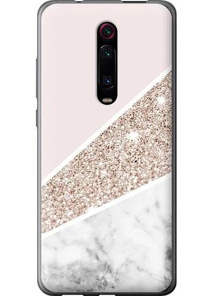 Чехол 2d пластиковый на телефон xiaomi mi 9t pro пастельный мрамор "4342t-1698-58250"