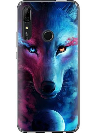 Чохол силіконовий на телефон huawei p smart z арт-вовк "3999u-1704-58250"