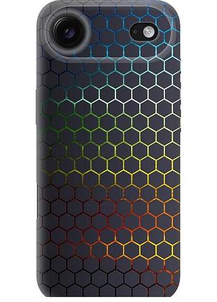 Чохол силіконовий на телефон iphone 17 air соти, які переливаються "498u-4032-58250"