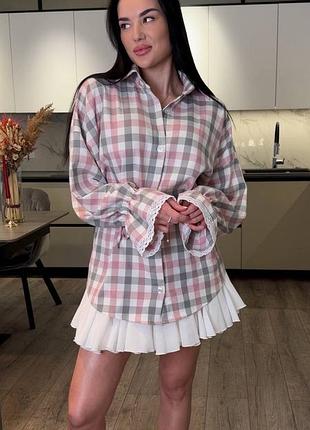 Сорочка в клітинку