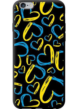 Чохол tpu патріотичний на телефон iphone 6s plus серця ua "5292b-91-58250"