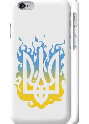 Чохол 3d пластиковий матовий патріотичний на телефон iphone 6 герб v1 "5258m-45-58250"