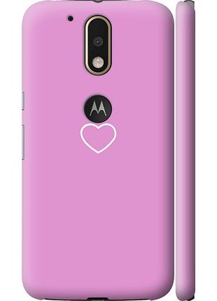 Чохол 3d пластиковий матовий на телефон motorola moto g4 plus серце 2 "4863m-953-58250"