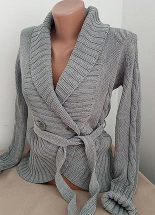 Кофта mango  в коси на поясі