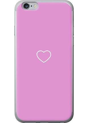 Чохол 2d пластиковий на телефон iphone 6 plus серце 2 "4863t-48-58250"