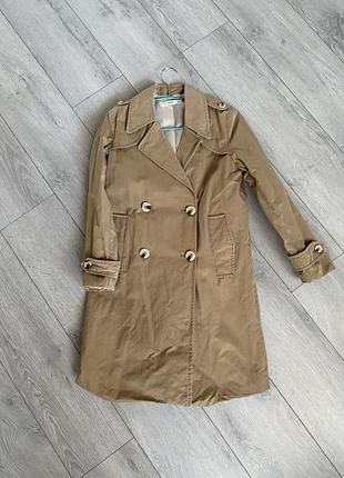 Плащ тренч trench doble botonada mango 6