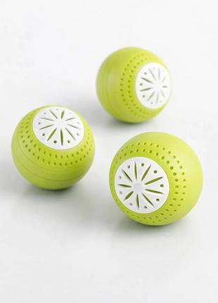 Кульки для усунення запаху в холодильник, поглиначі запаху, кульки для холодильника 3 штуки fridge balls