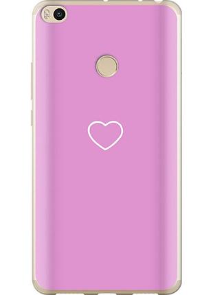 Чехол 2d пластиковый на телефон xiaomi mi max 2 сердце 2 "4863t-994-58250"