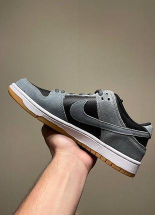 Nike sb what the dunk grey black gum 3