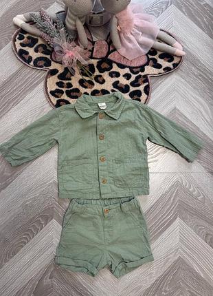 Легенький костюм н&м розмір- 80 (9-12м) стан-відмінний