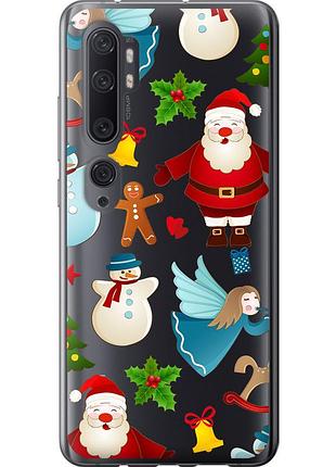 Чехол силиконовый на телефон xiaomi mi note 10 новогодний 1 "4614u-1820-58250"