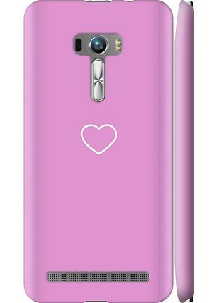 Чехол 3d пластиковый матовый на телефон asus zenfone selfie zd551kl сердце 2 "4863m-116-58250"