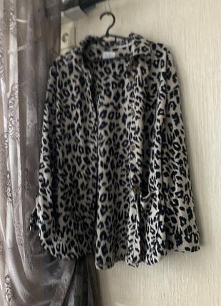Тепла сорочка леопард