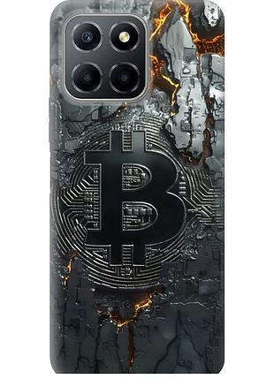 Чехол силиконовый на телефон huawei honor x8 5g раскаленный биткойн "6091u-4149-58250"
