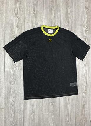 Adidas x fiorucci transparent mesh t-shirt size xl футболка сітка