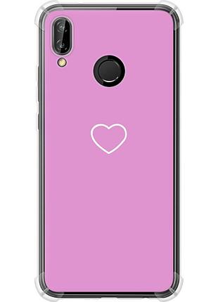 Чехол силикон с усиленными углами на телефон huawei p20 lite сердце 2 "4863sp-1410-58250"