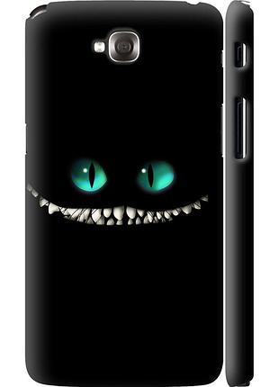 Чехол 3d пластиковый матовый на телефон lg g pro lite dual d686 чеширский кот "689m-440-58250"