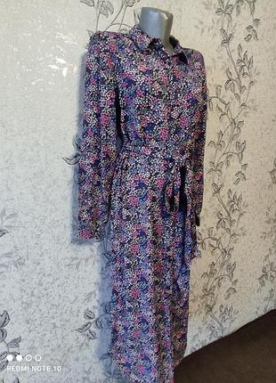 Платье миди на пуговицах