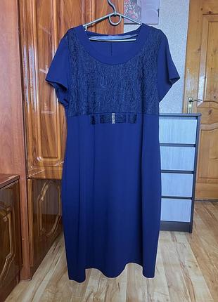 Нарядна сукня плаття плюс сайз з болеро накидкою