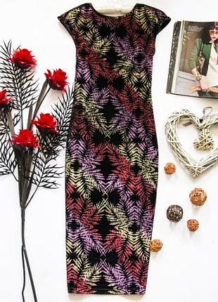 Шикарне бархатне плаття міді topshop s/m