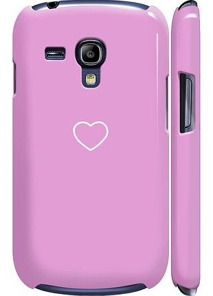 Чехол 3d пластиковый глянцевый на телефон samsung galaxy s3 mini сердце 2 "4863c-31-58250"