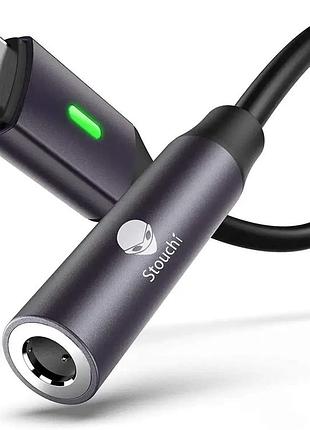 Переходник usb c на разъем 3.5 мм. pro, pad mini 6 -серый