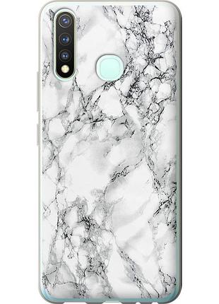 Чохол силіконовий на телефон vivo y19 мармур білий "4480u-630-58250"
