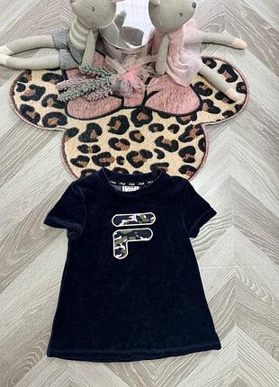 Велюрова сукня fila 🩷 розмір- 92 (1,6-2 роки) стан- ідеальний