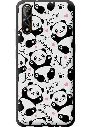 Чехол tpu на телефон vivo v17 neo панды "4318b-1764-58250"