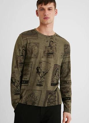 Лонгслів desigual с принтом /14043/