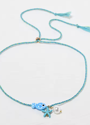 Украшение шнурок тренд y2k керамическая рыбка морских мотивов