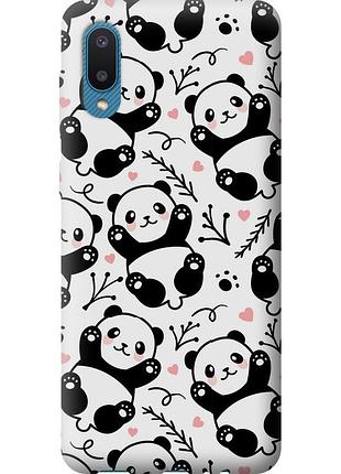 Чохол силіконовий на телефон samsung galaxy a02 a022g панди "4318u-2260-58250"