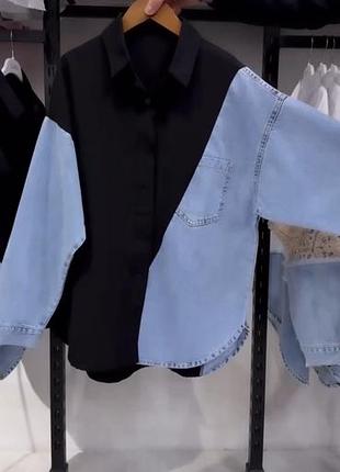 Джинсова трендова сорочка