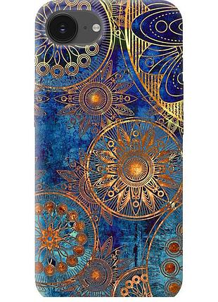 Чехол силиконовый на телефон iphone se 4 золотой узор "678u-3652-58250"