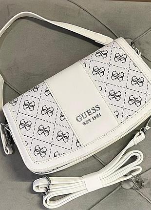 Сумочка жіноча біла з принтом. арт.с22