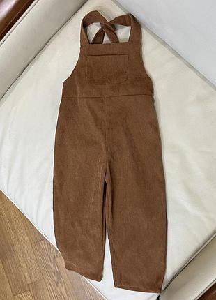 Вельветовий комбінезон від shein 1.5-2 роки ріст 92 стан як новий дов max 78.5, до памп 53, крок 28.5, шир 25.5, заді резинка , бедра 35.5